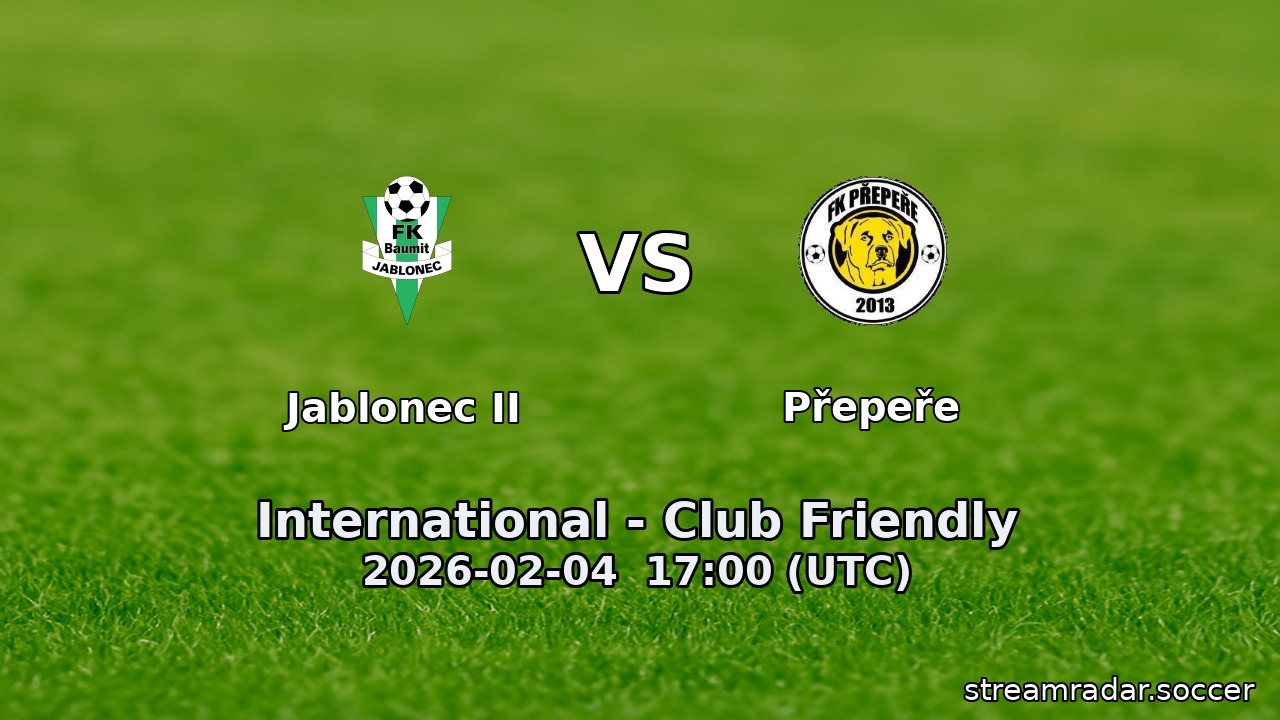 Jablonec II vs Přepeře