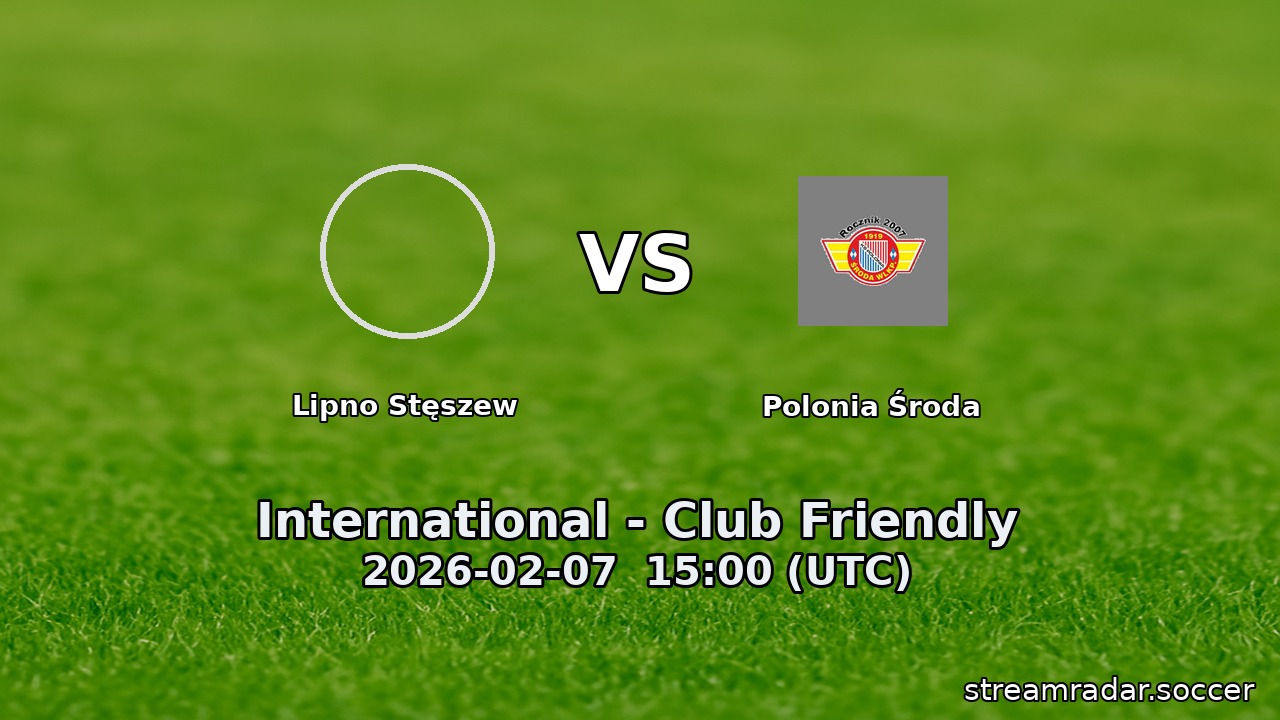 Lipno Stęszew vs Polonia Środa