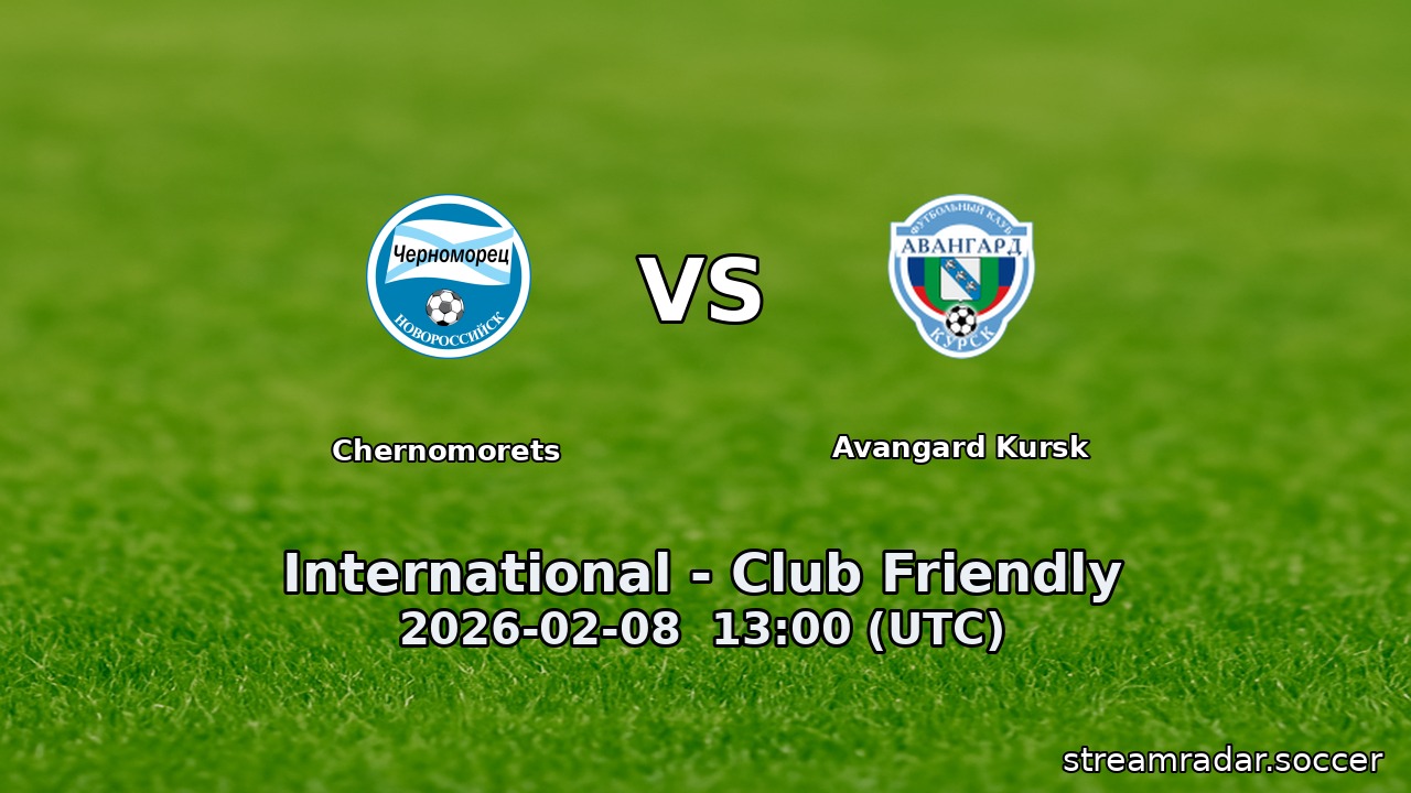 Chernomorets vs Avangard Kursk