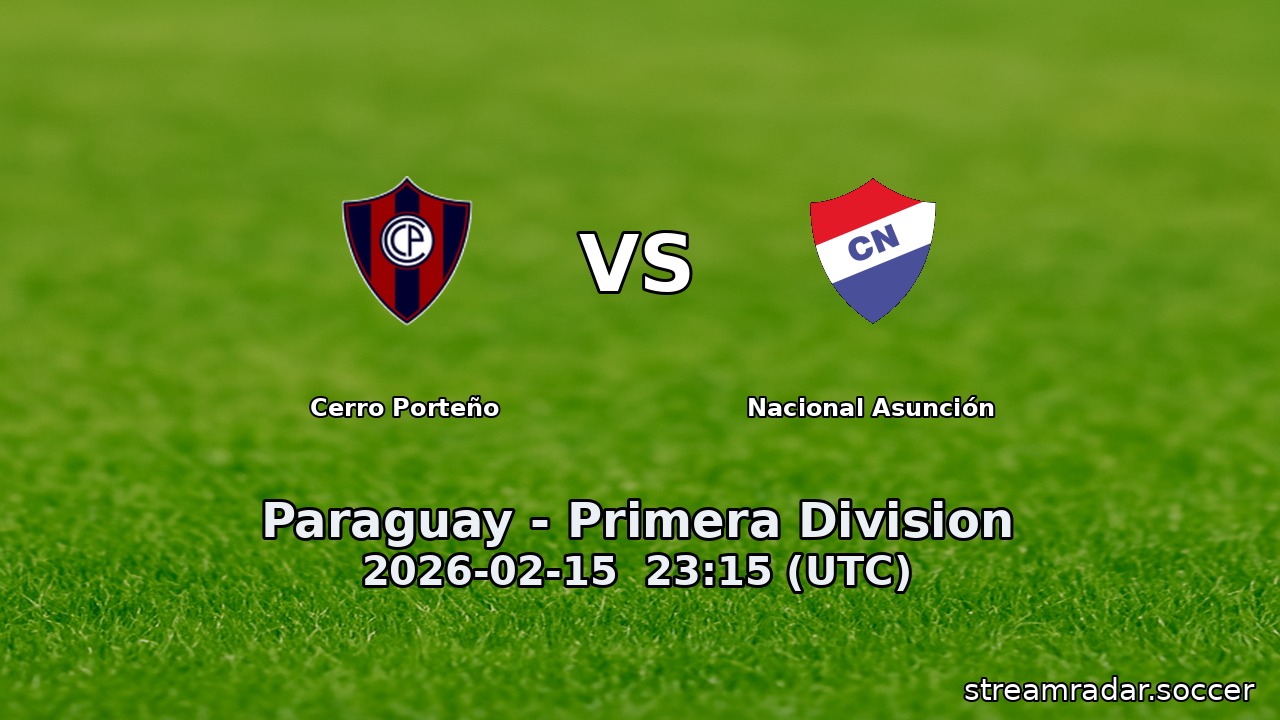 Cerro Porteño vs Nacional Asunción