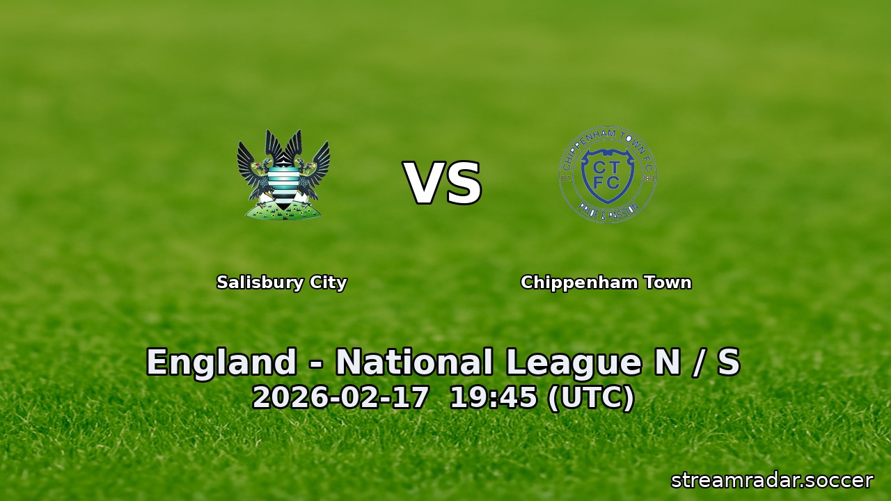 Salisbury City vs Chippenham Town
