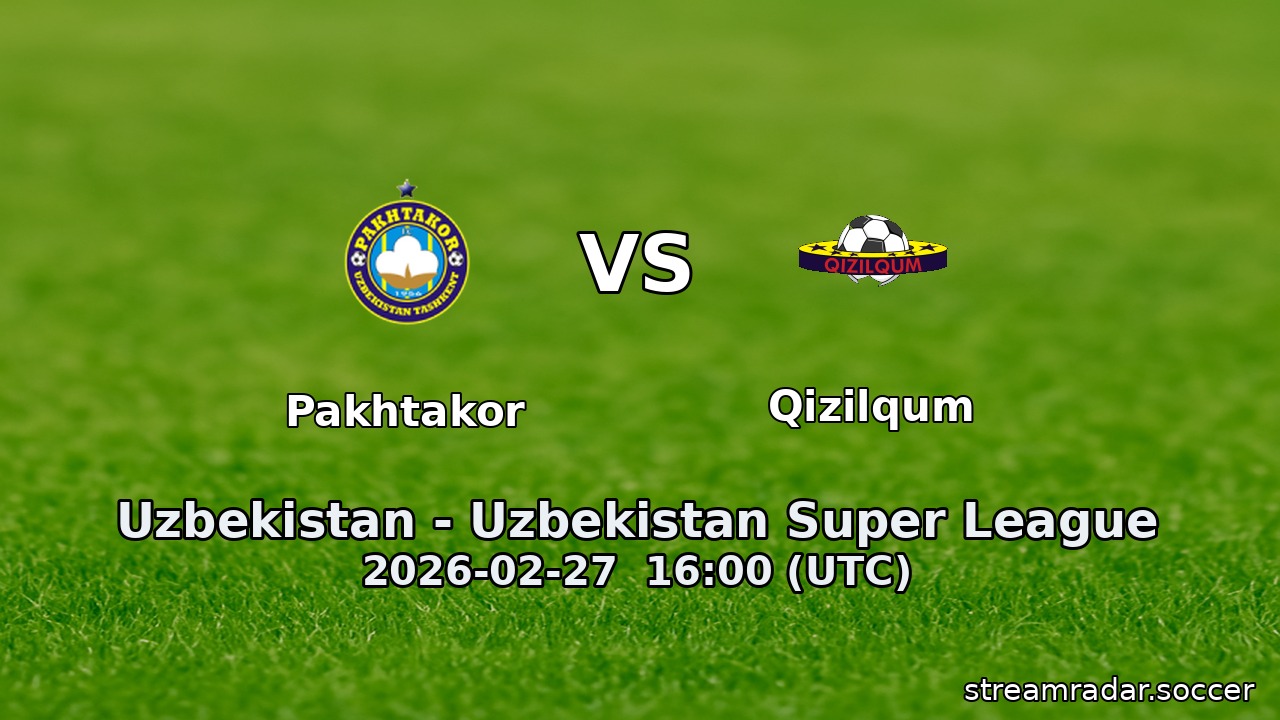 Pakhtakor vs Qizilqum