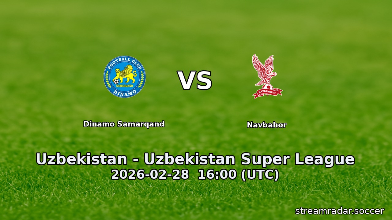 Dinamo Samarqand vs Navbahor