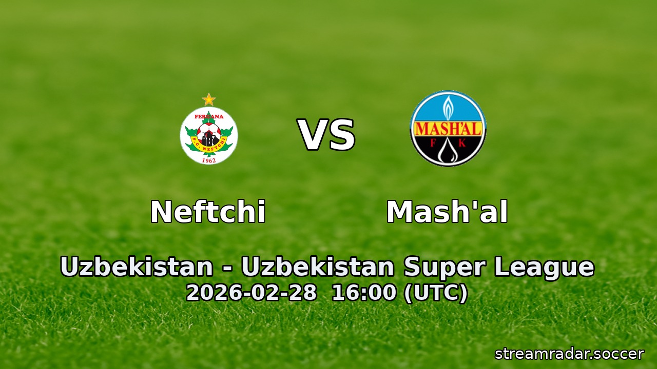 Neftchi vs Mash'al