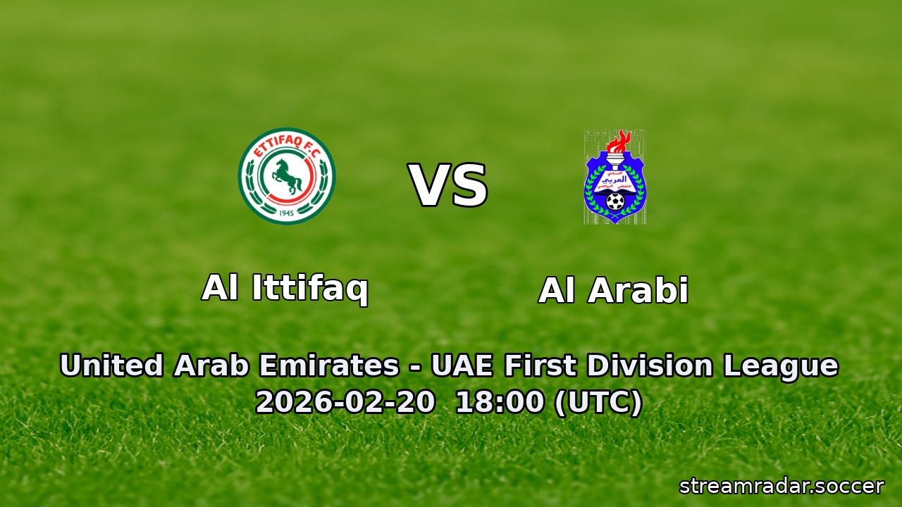 Al Ittifaq vs Al Arabi