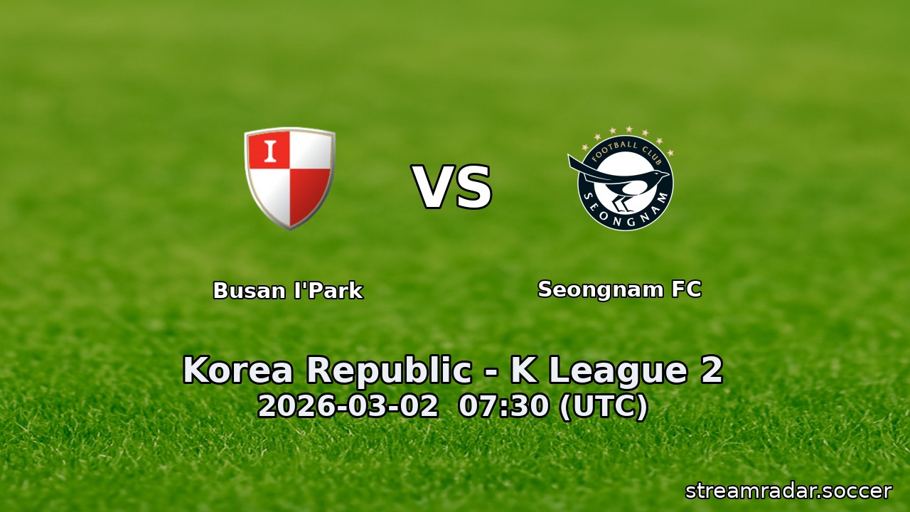 Busan I'Park vs Seongnam FC