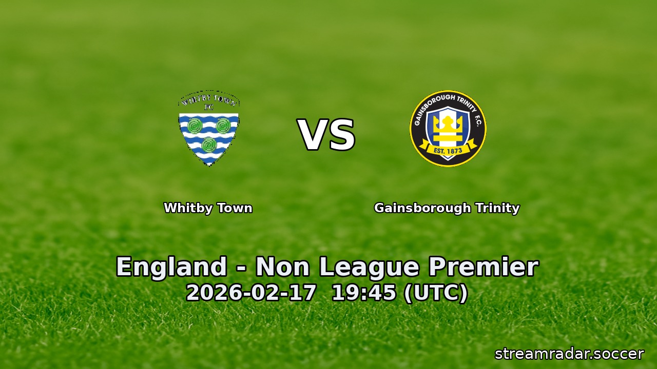 Whitby Town vs Gainsborough Trinity