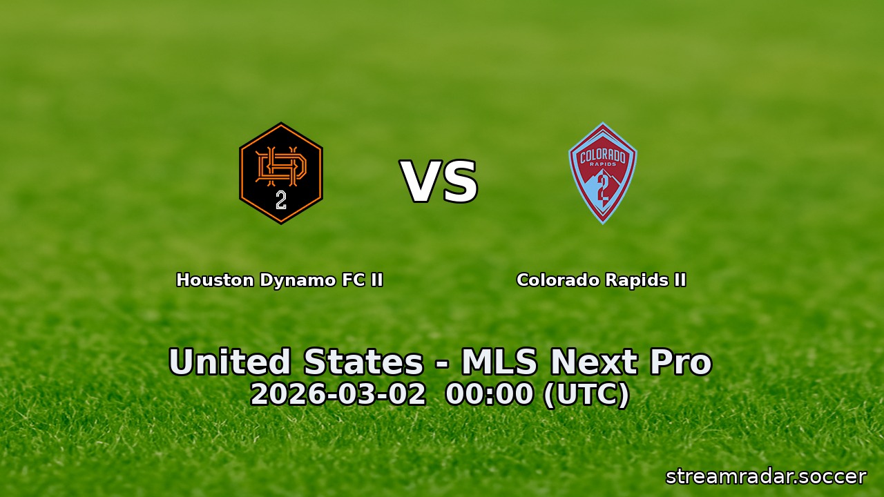 Houston Dynamo FC II vs Colorado Rapids II