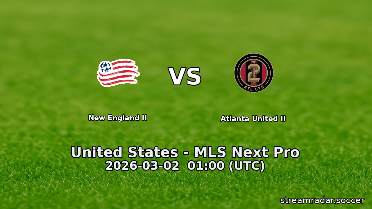 New England II vs Atlanta United II