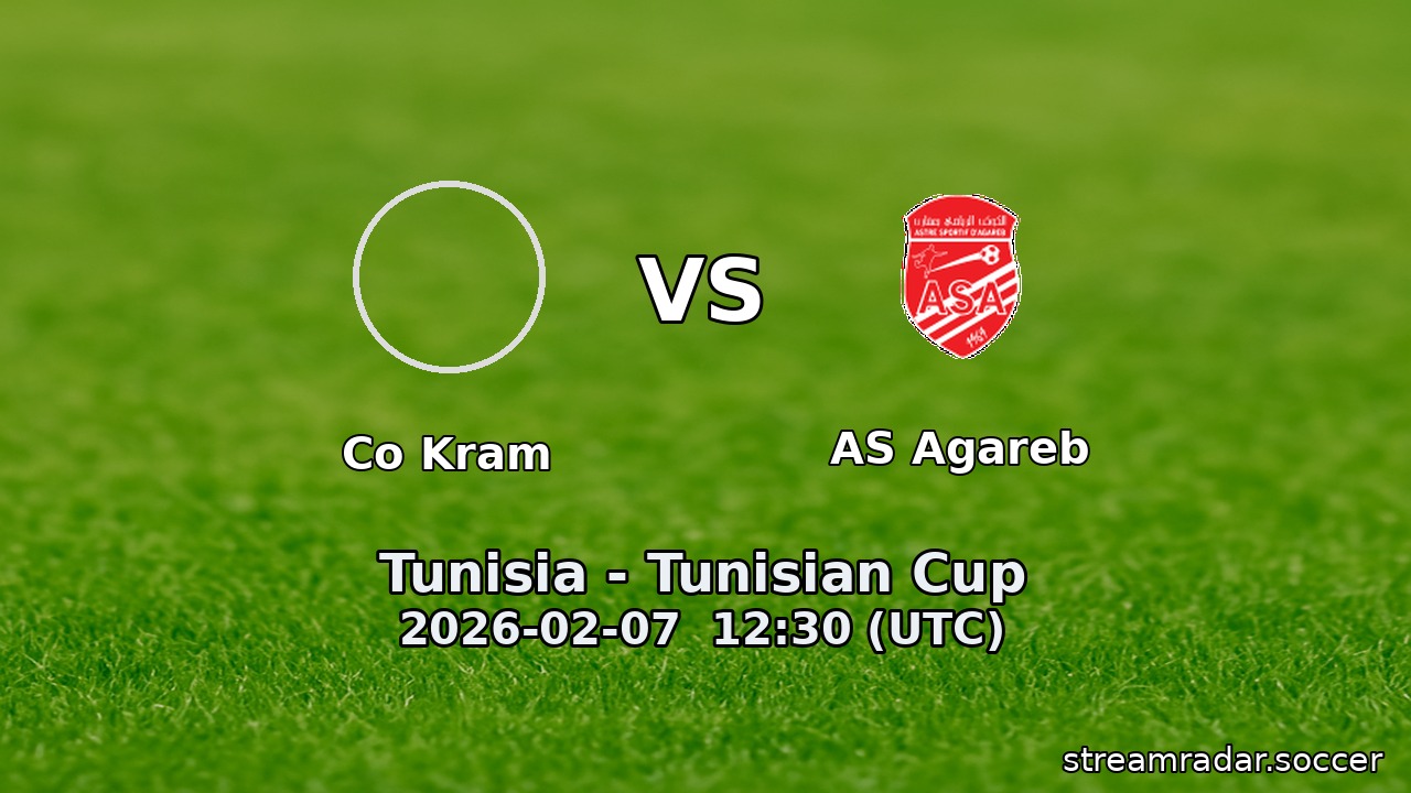 Co Kram vs AS Agareb