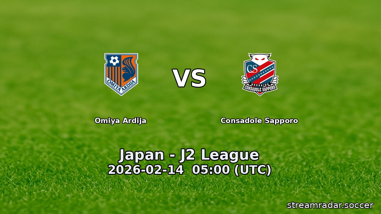 Omiya Ardija vs Consadole Sapporo