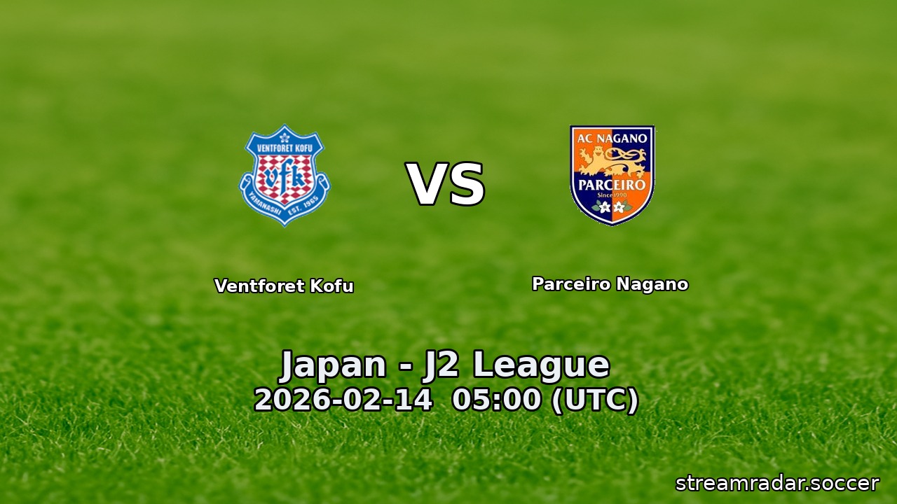 Ventforet Kofu vs Parceiro Nagano