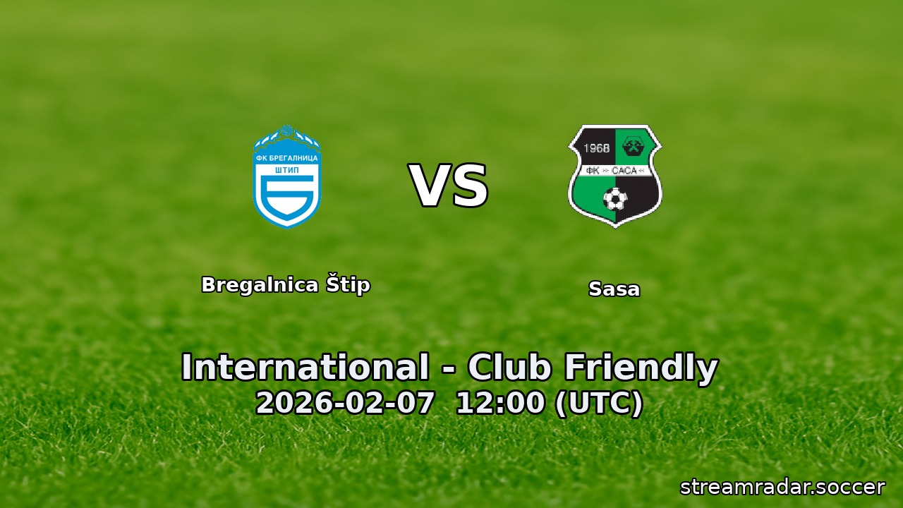 Bregalnica Štip vs Sasa