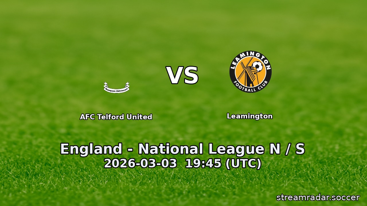 AFC Telford United vs Leamington