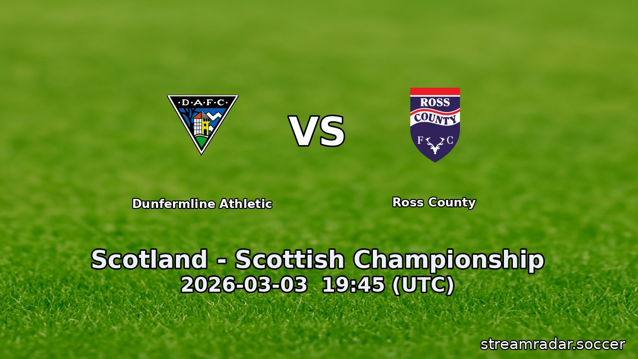 Dunfermline Athletic vs Ross County