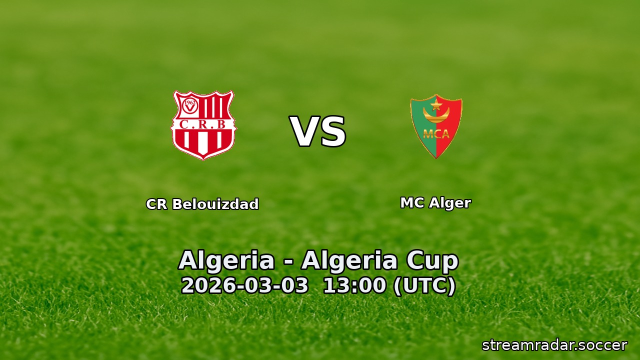 CR Belouizdad vs MC Alger