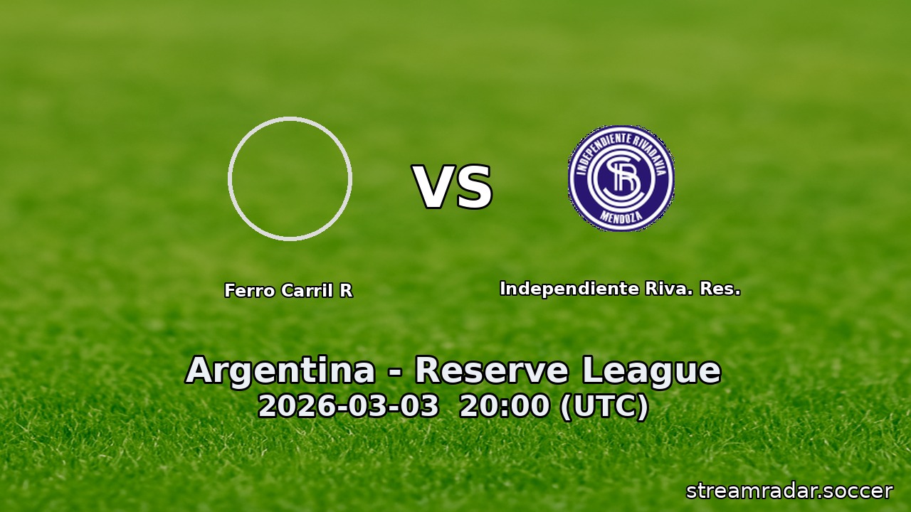 Ferro Carril R vs Independiente Riva. Res.