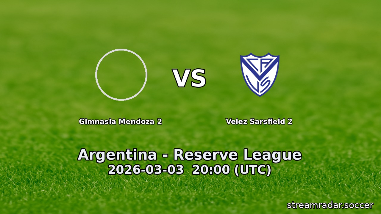 Gimnasia Mendoza 2 vs Velez Sarsfield 2