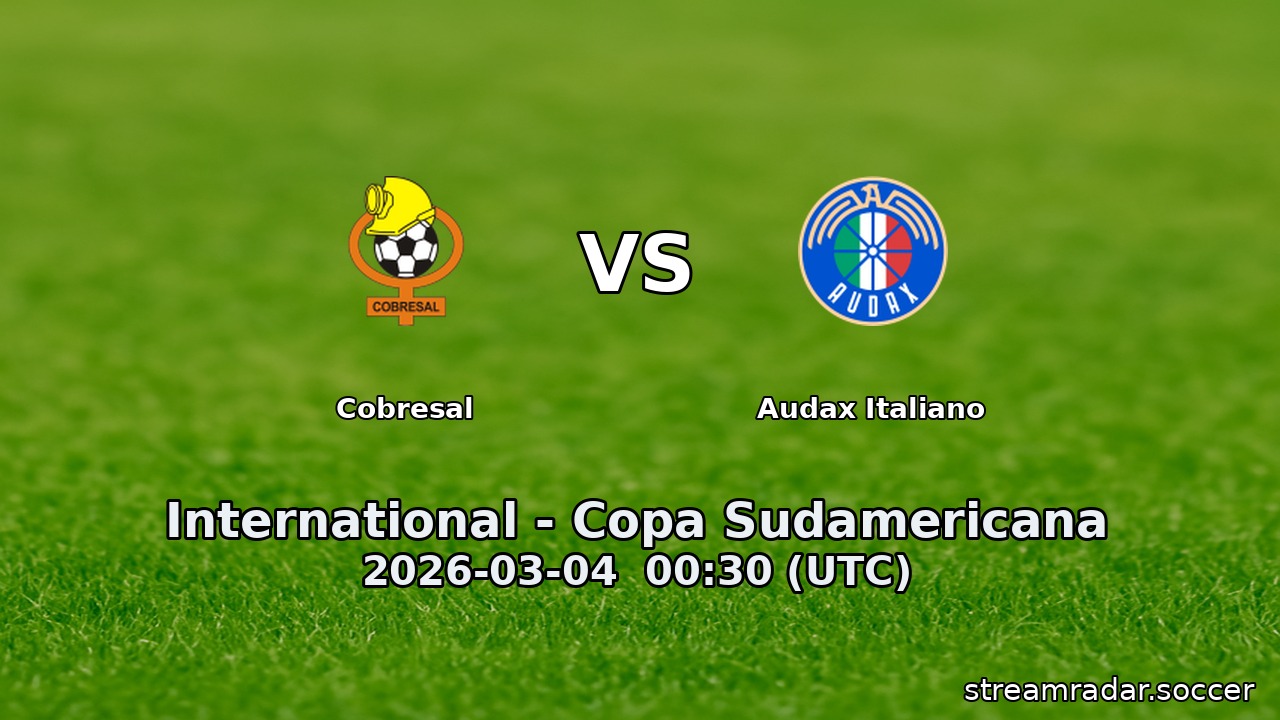 Cobresal vs Audax Italiano