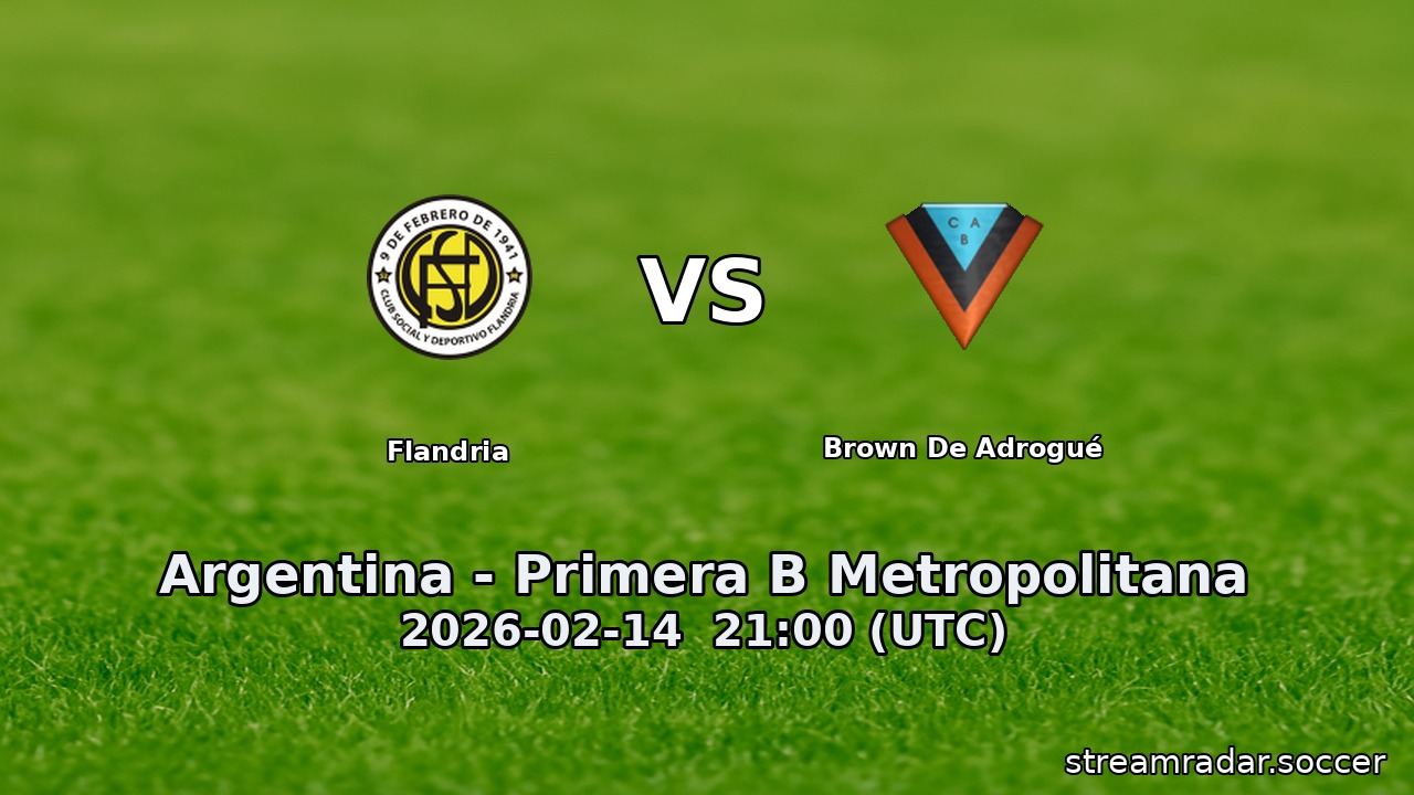 Flandria vs Brown De Adrogué