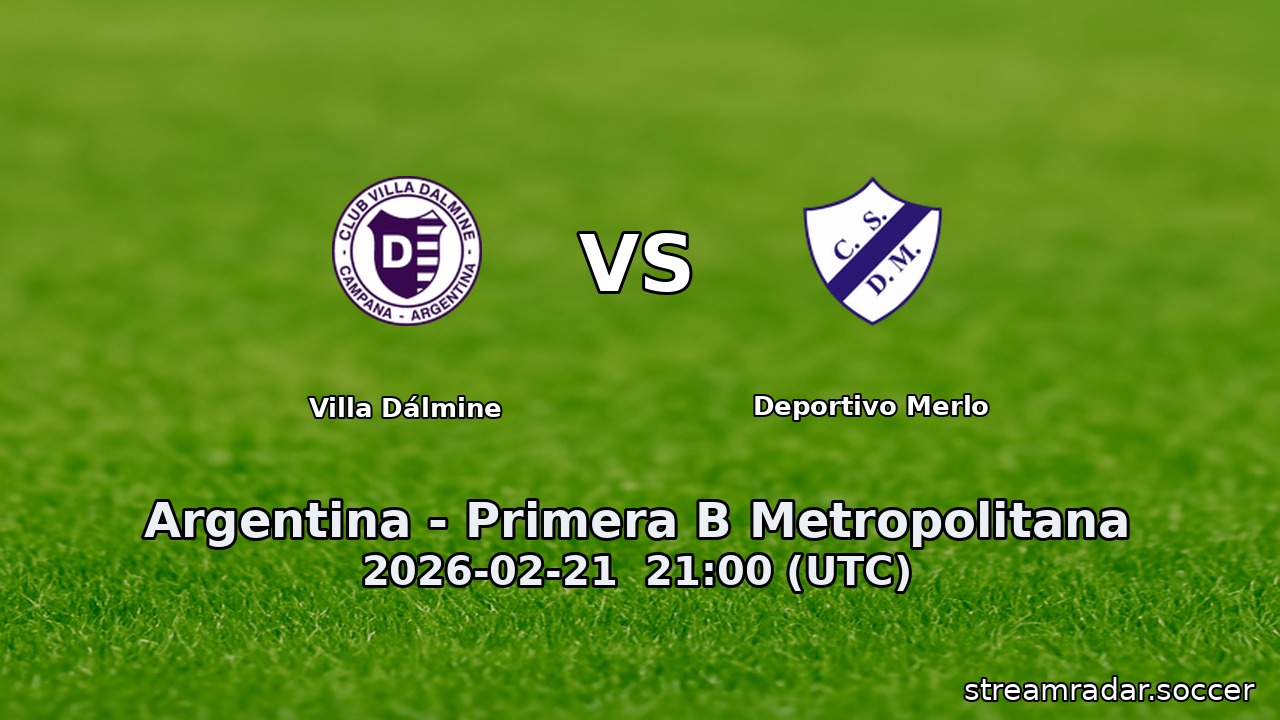 Villa Dálmine vs Deportivo Merlo