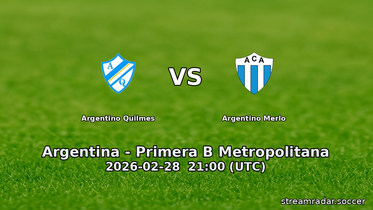Argentino Quilmes vs Argentino Merlo