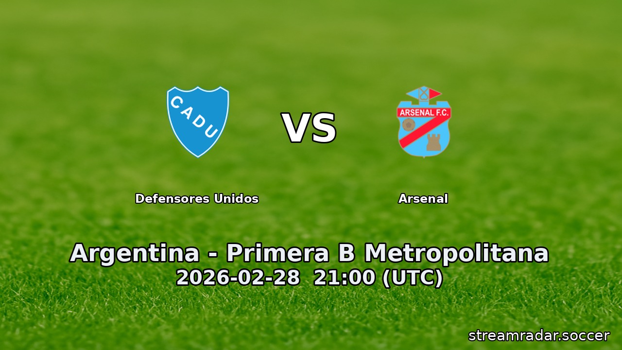 Defensores Unidos vs Arsenal