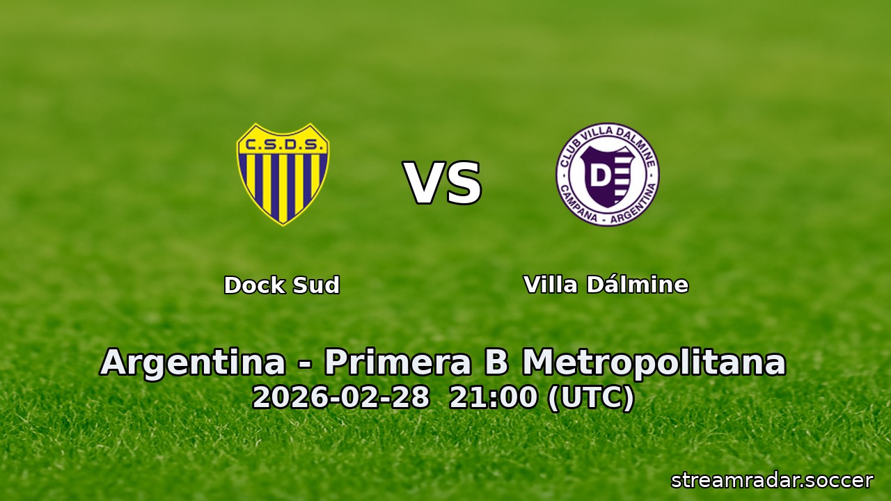 Dock Sud vs Villa Dálmine