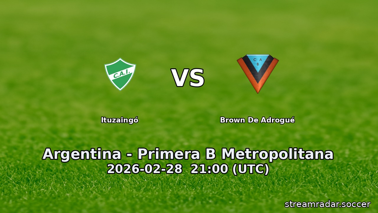 Ituzaingó vs Brown De Adrogué