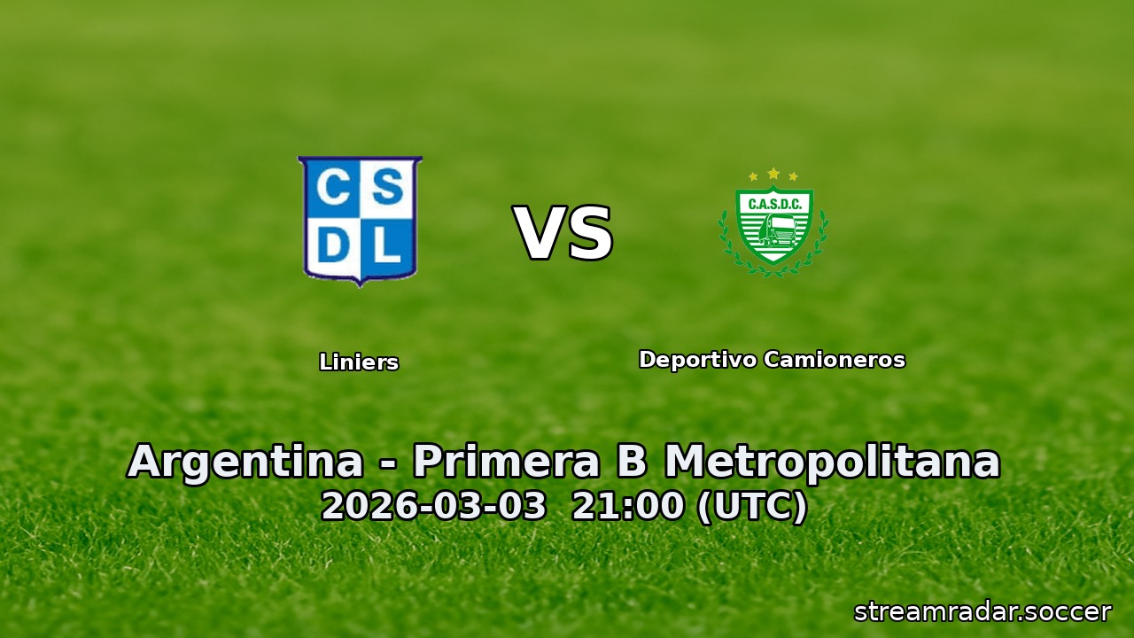 Liniers vs Deportivo Camioneros