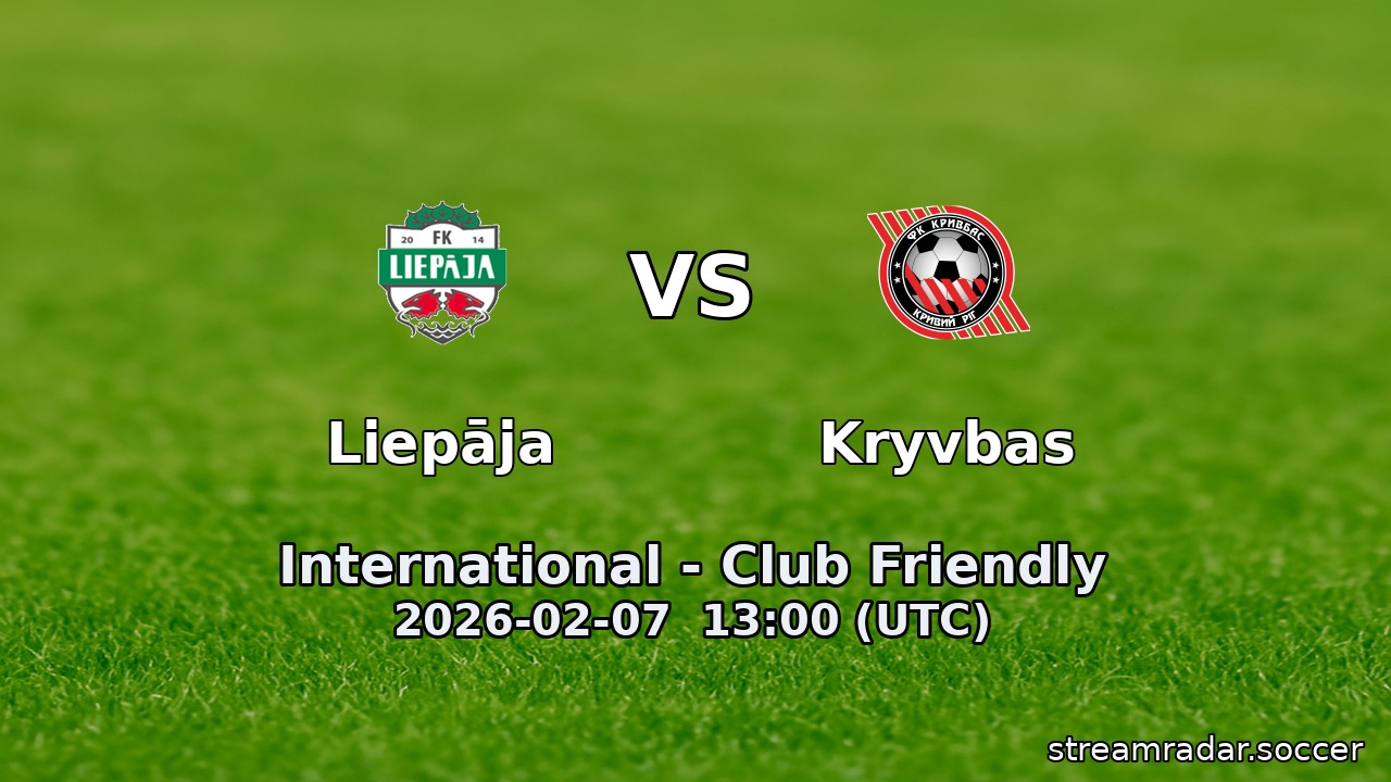 Liepāja vs Kryvbas