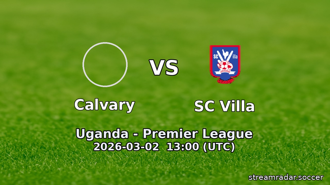 Calvary vs SC Villa