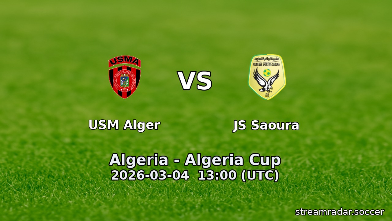USM Alger vs JS Saoura
