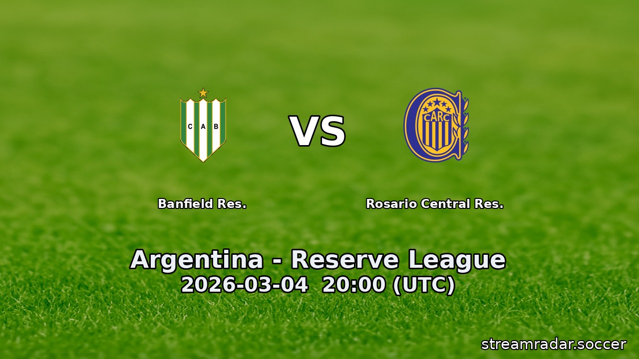 Banfield Res. vs Rosario Central Res.