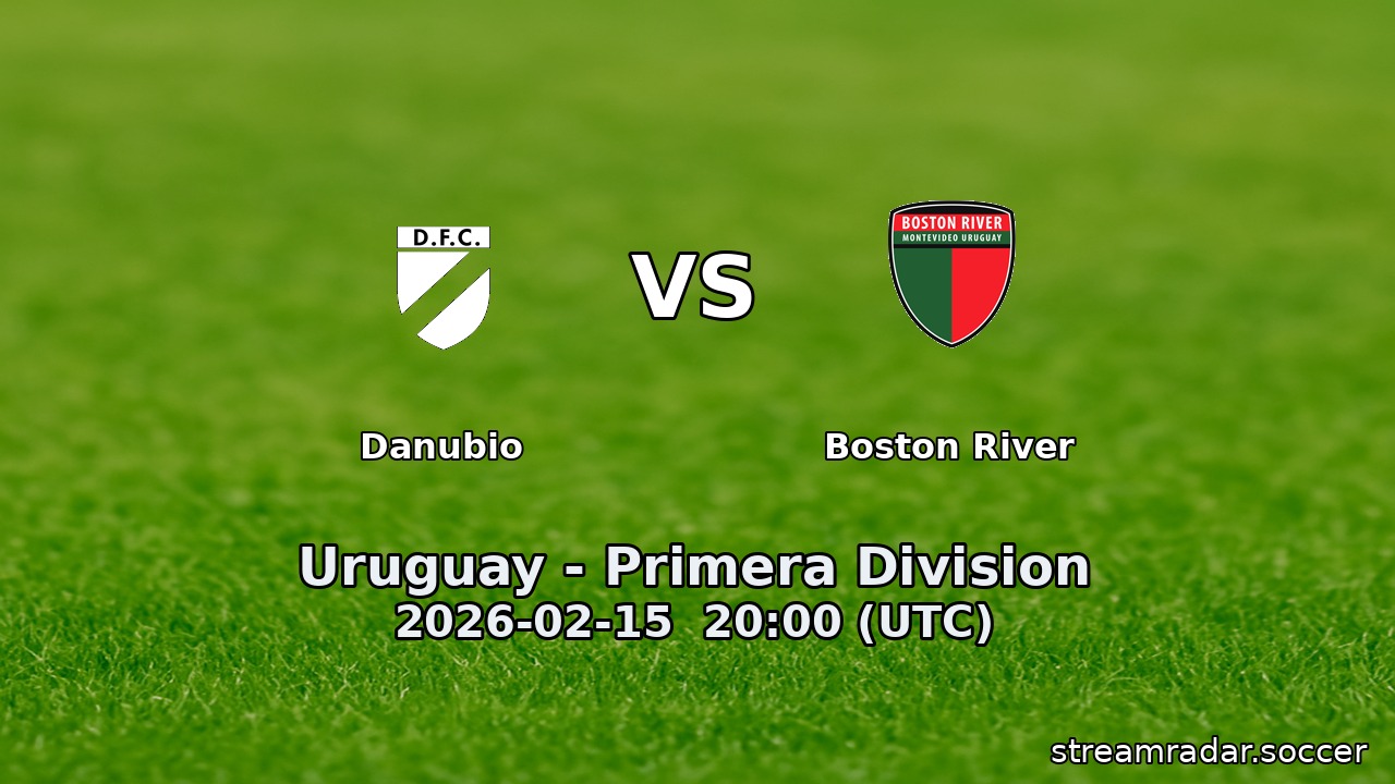 Danubio vs Boston River