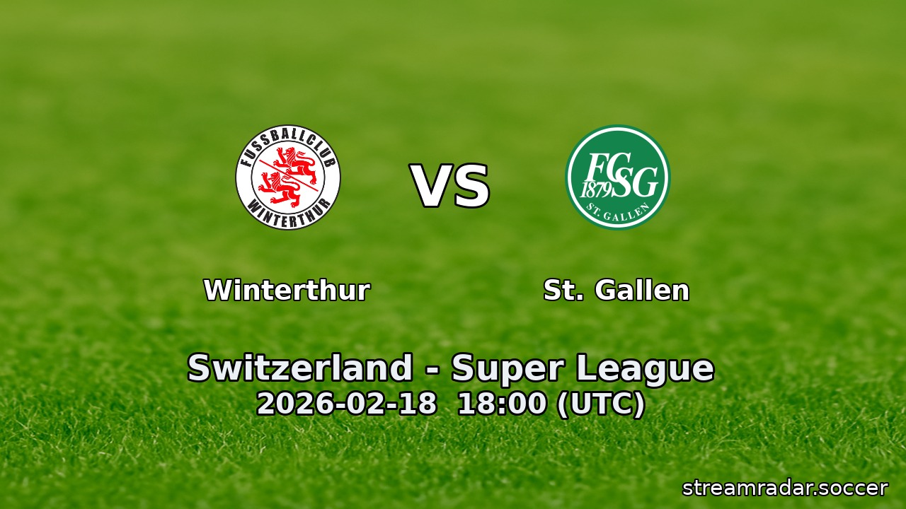 Winterthur vs St. Gallen