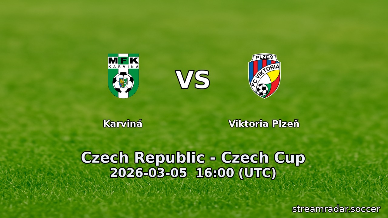 Karviná vs Viktoria Plzeň