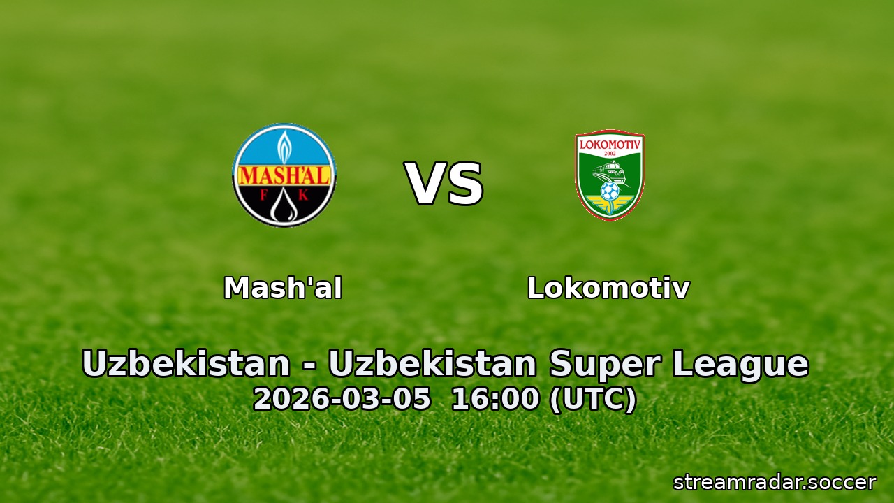 Mash'al vs Lokomotiv