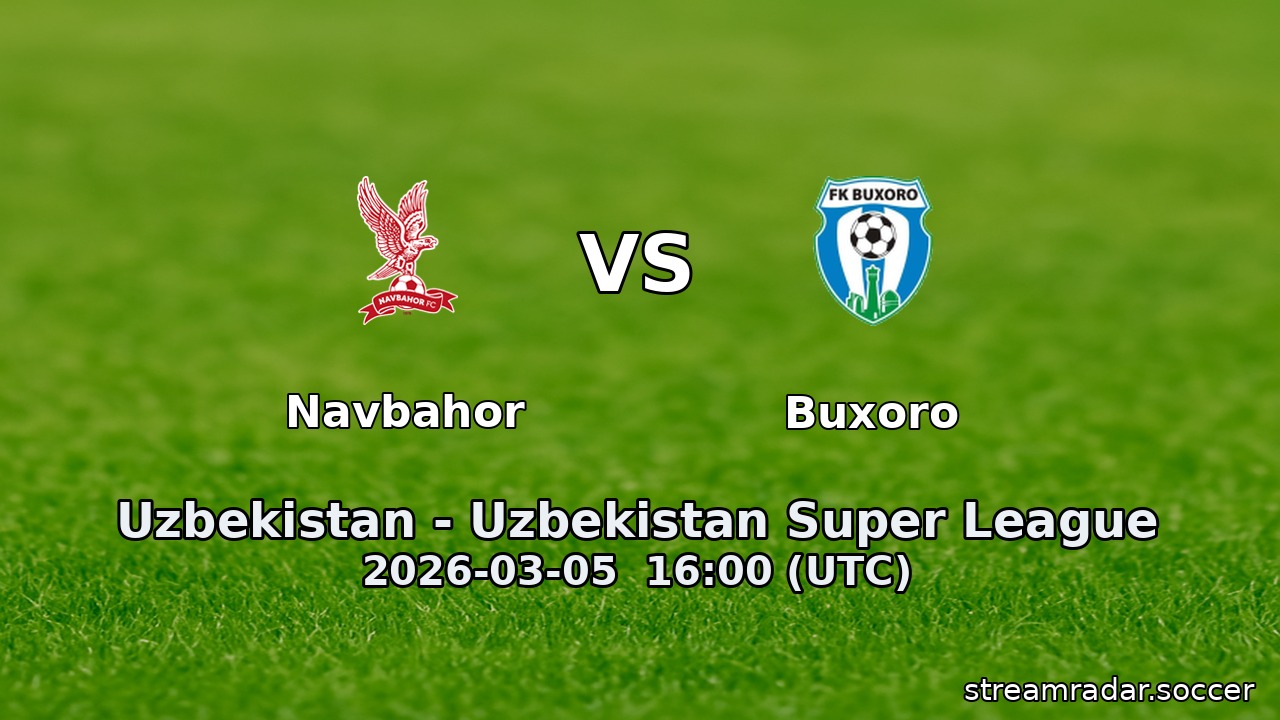 Navbahor vs Buxoro