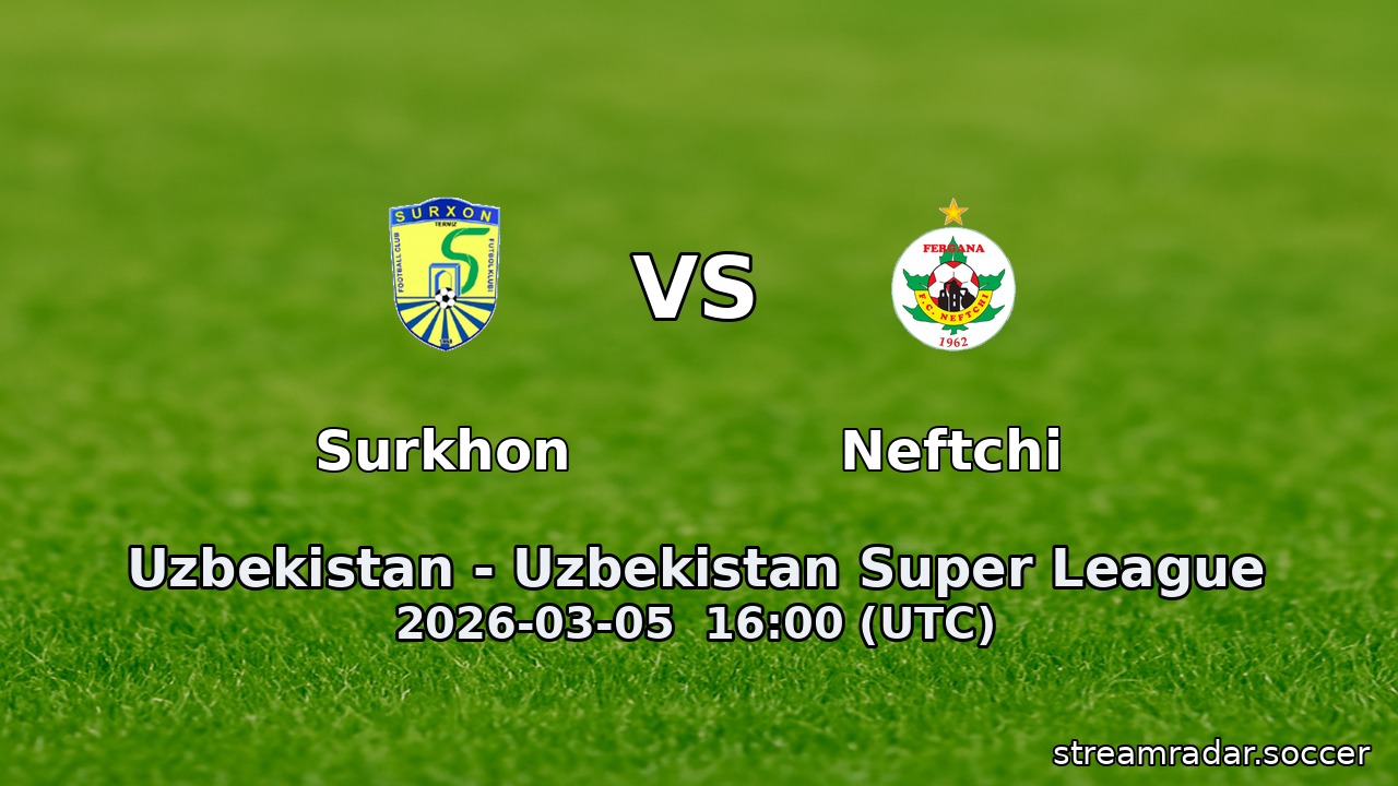 Surkhon vs Neftchi
