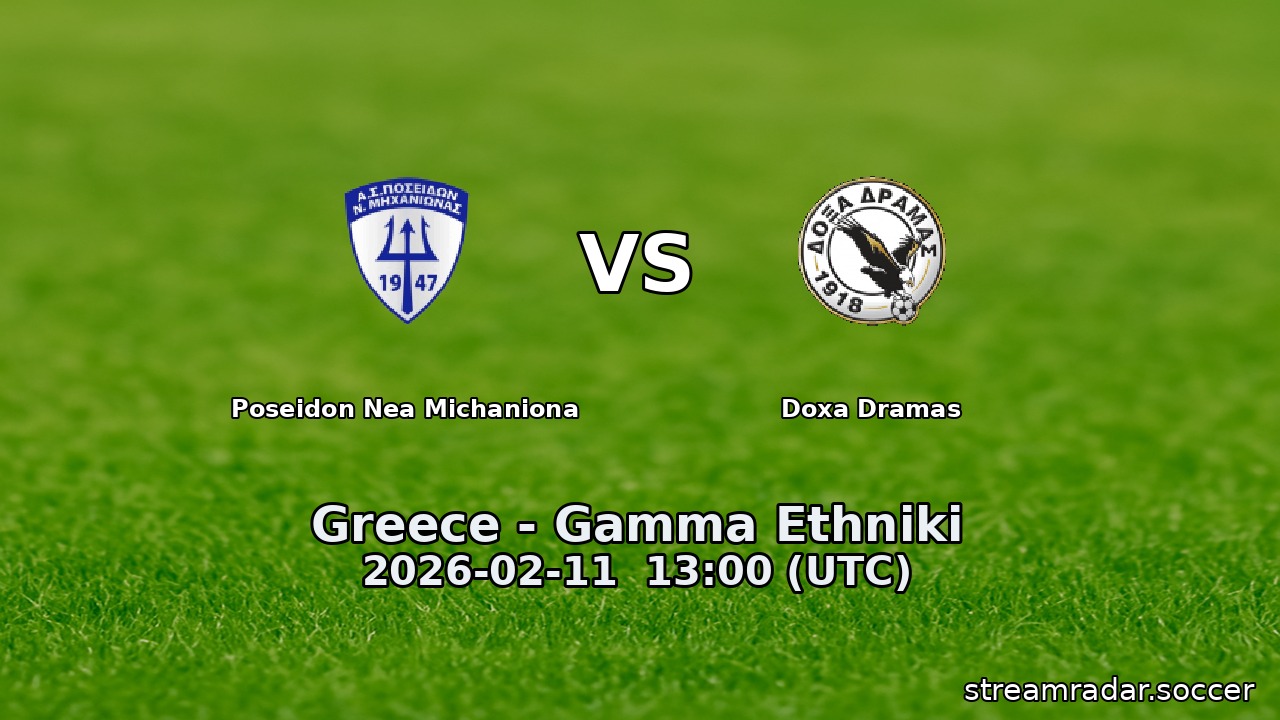 Poseidon Nea Michaniona vs Doxa Dramas