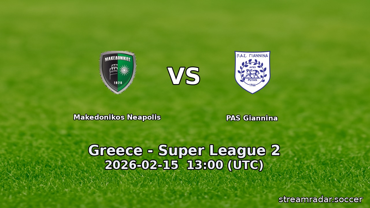 Makedonikos Neapolis vs PAS Giannina