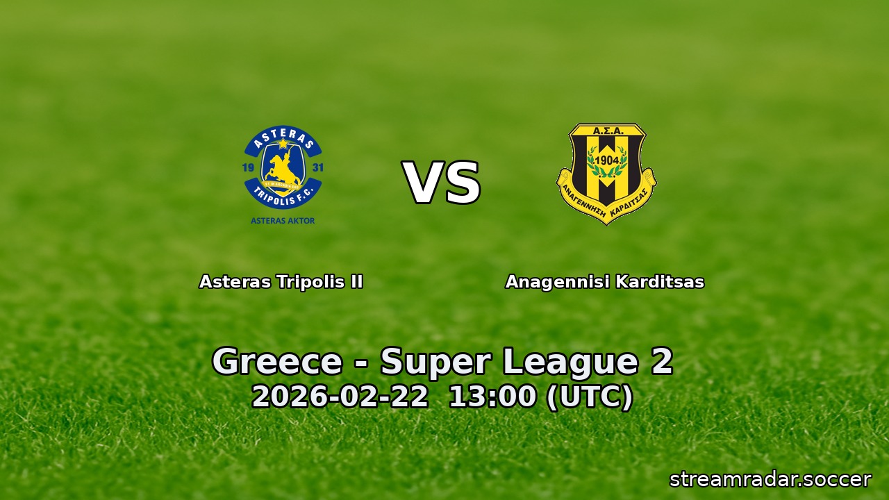 Asteras Tripolis II vs Anagennisi Karditsas