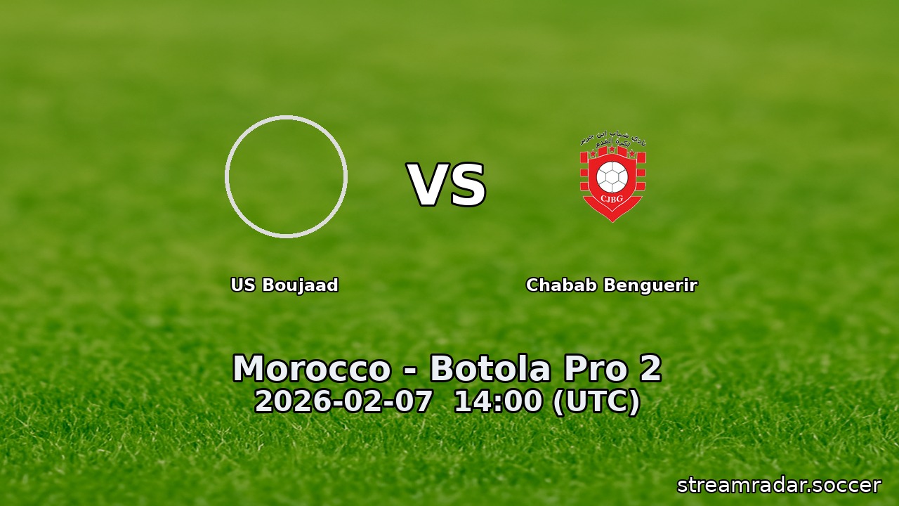 US Boujaad vs Chabab Benguerir