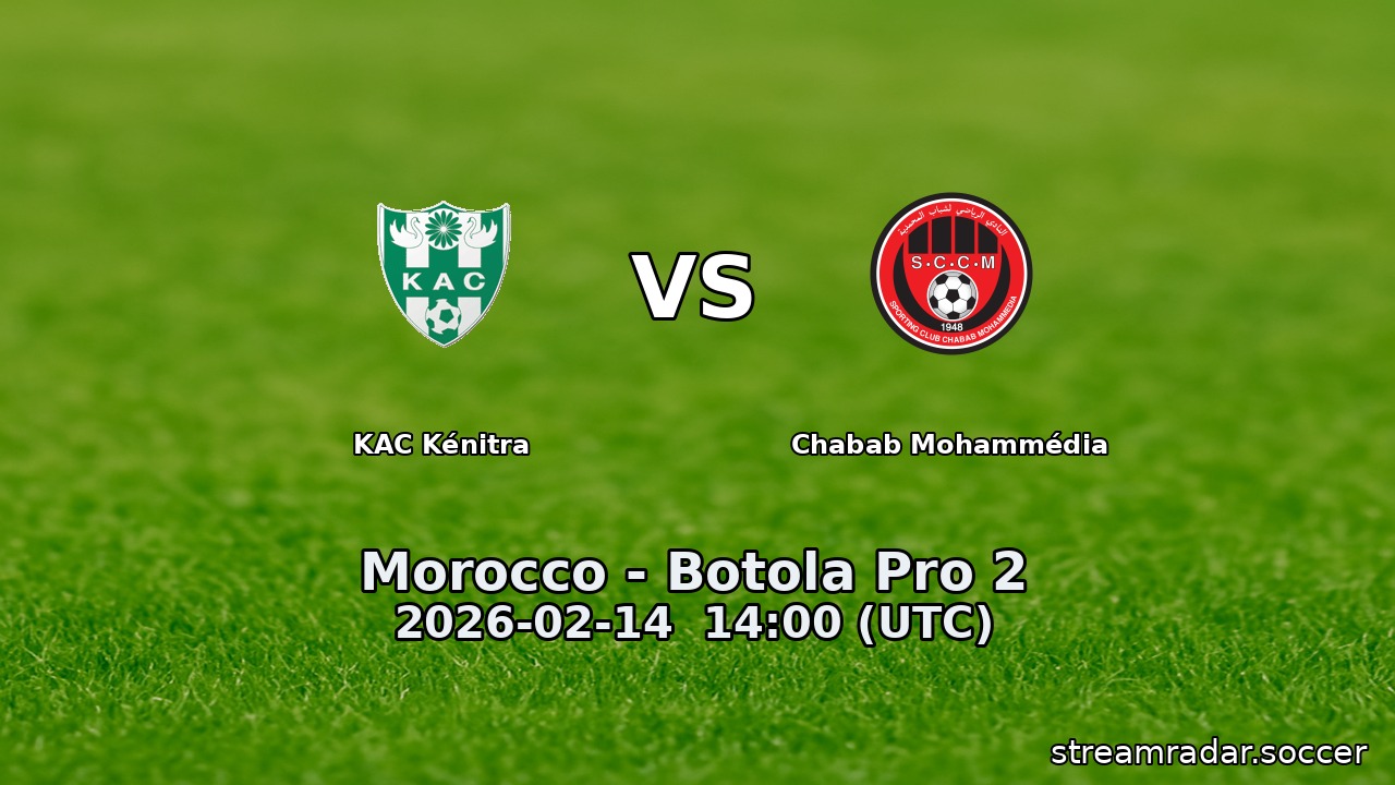 KAC Kénitra vs Chabab Mohammédia