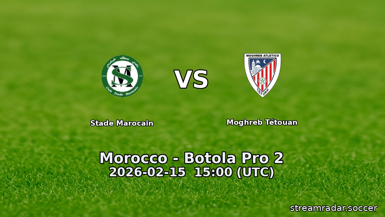 Stade Marocain vs Moghreb Tétouan