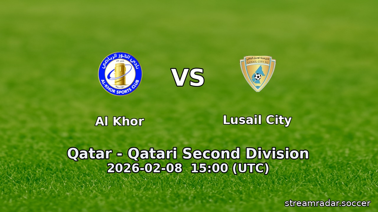 Al Khor vs Lusail City