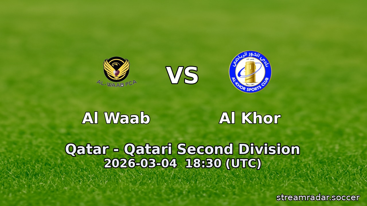 Al Waab vs Al Khor