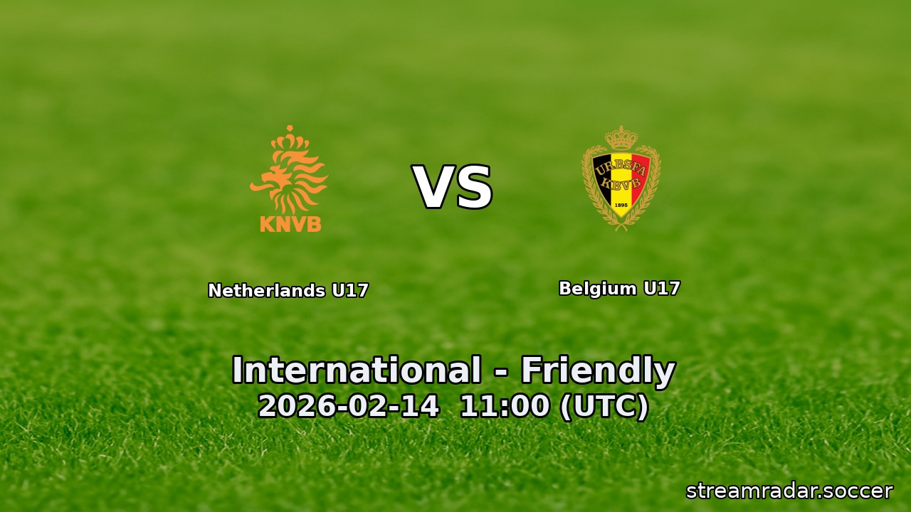 Netherlands U17 vs Belgium U17