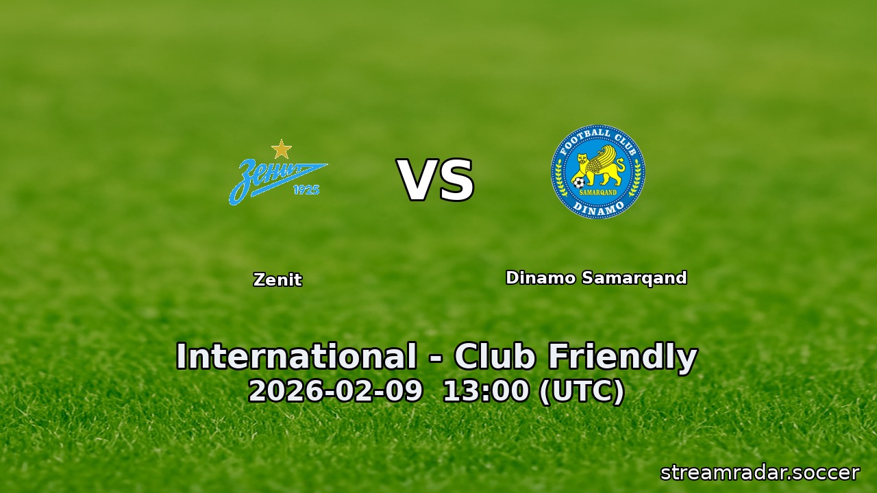 Zenit vs Dinamo Samarqand